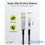 Goobay Optical Hybrid HDMI (AOC) Cable with Ethernet (4K@60Hz) - Image 8