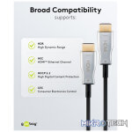 Goobay Optical Hybrid HDMI (AOC) Cable with Ethernet (4K@60Hz) - Image 9