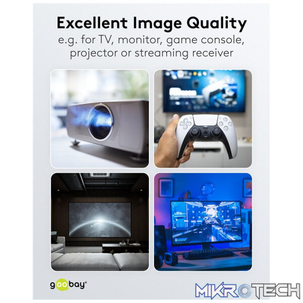 Goobay Optical Hybrid HDMI (AOC) Cable with Ethernet (4K@60Hz) - Image 10