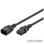 Goobay Power Extension 2m Lead with C13 socket and C14 plug - Black - Image 2