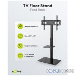 Goobay TV Floor Stand Basic (Size L) for TVs and monitors between 37" and 70" - Image 3