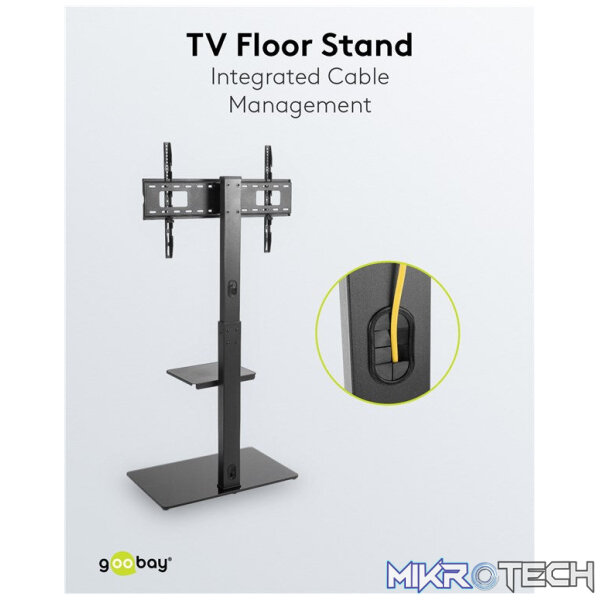 Goobay TV Floor Stand Basic (Size L) for TVs and monitors between 37" and 70" - Image 8
