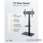 Goobay TV Floor Stand Basic (Size L) for TVs and monitors between 37" and 70" - Image 9