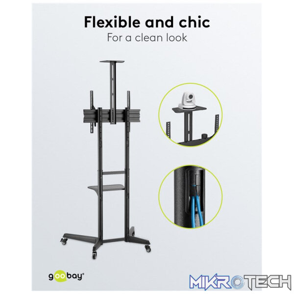 Goobay TV Presentation Stand Pro (Size L) for TVs and monitors between 37" and 70" - Image 4