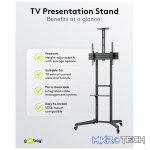 Goobay TV Presentation Stand Pro (Size L) for TVs and monitors between 37" and 70" - Image 9