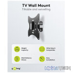 Goobay TV Wall Mount Basic FIXED (Size S) for TVs from 23" to 42", Tilt and Swivel - Image 3