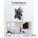 Goobay TV Wall Mount Basic FIXED (Size S) for TVs from 23" to 42", Tilt and Swivel - Image 4