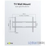 Goobay TV wall mount Basic FIXED (L) for TVs from 37" to 70" - Image 11