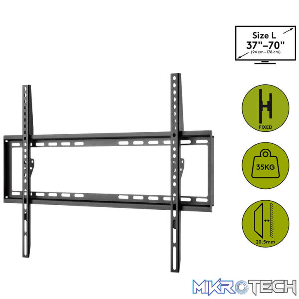 Goobay TV wall mount Basic FIXED (L) for TVs from 37" to 70" - Image 3