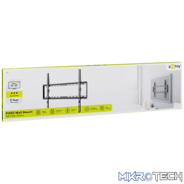Goobay TV wall mount Basic FIXED (L) for TVs from 37" to 70" - Image 9