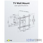 Goobay TV wall mount Pro FULLMOTION (L) for TVs from 37" to 70" up to 60kg - Image 10