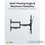 Goobay TV wall mount Pro FULLMOTION (L) wide Range for TVs from 37" to 70" up to 70 kg - Image 13