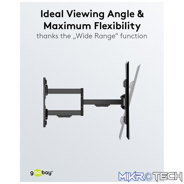 Goobay TV wall mount Pro FULLMOTION (L) wide Range for TVs from 37" to 70" up to 70 kg - Image 13