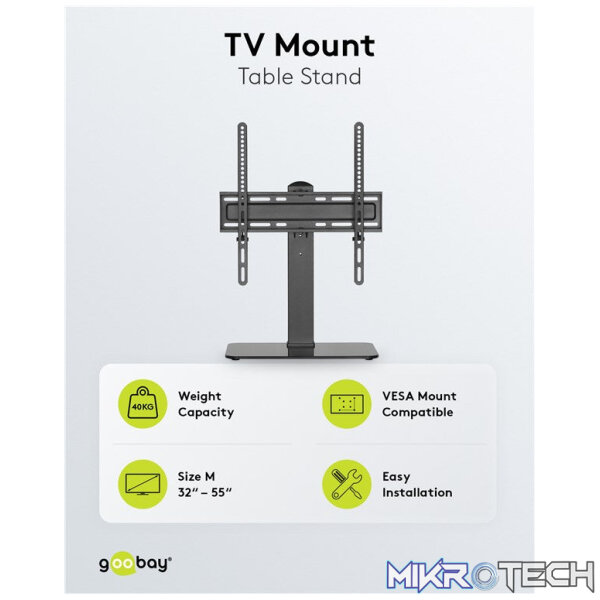 Goobay Tabletop TV Stand Basic Fix TVs and monitors between 32" and 55" - Image 3