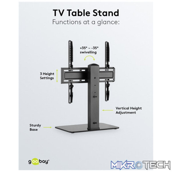 Goobay Tabletop TV Stand Basic Fix TVs and monitors between 32" and 55" - Image 5