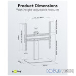 Goobay Tabletop TV Stand Basic Fix TVs and monitors between 32" and 55" - Image 6