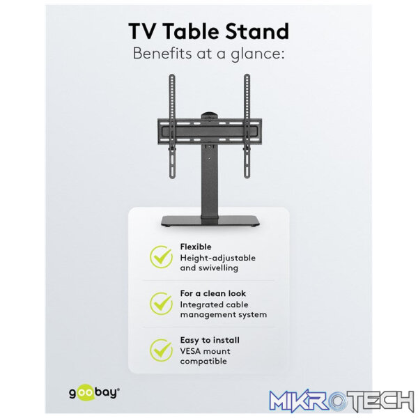 Goobay Tabletop TV Stand Basic Fix TVs and monitors between 32" and 55" - Image 7