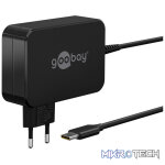Goobay USB-C 65w Charger for Laptops - Black - Image 2