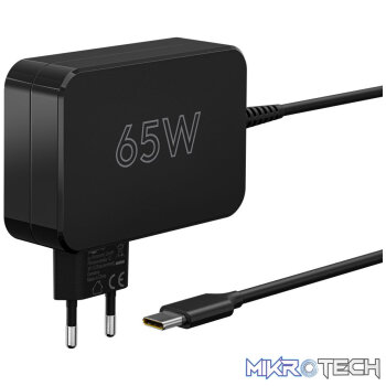 Goobay USB-C 65w Charger for Laptops - Black