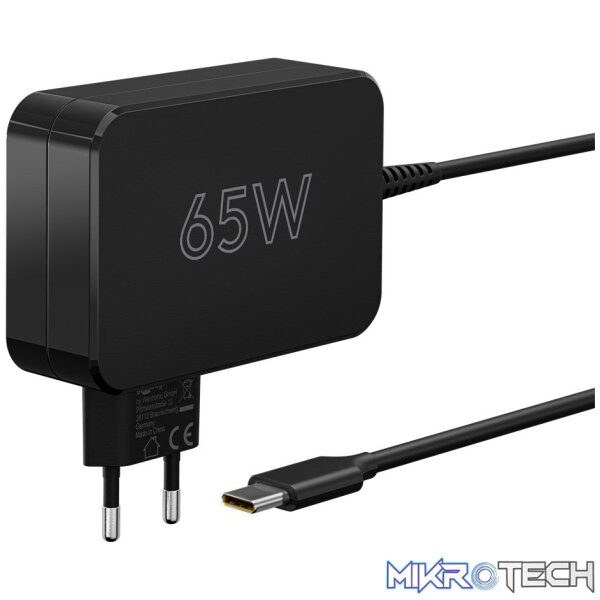 Goobay USB-C 65w Charger for Laptops - Black Goobay USB-C 65w Charger for Laptops - Black