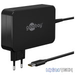 Goobay USB-C 90w Charger for Laptops - Black - Image 2