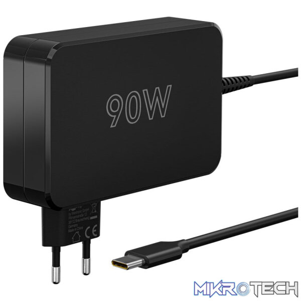 Goobay USB-C 90w Charger for Laptops - Black Goobay USB-C 90w Charger for Laptops - Black