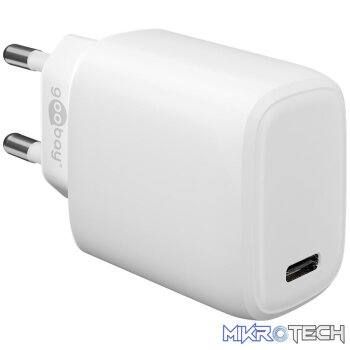 Goobay USB-C Power Delivery (PD) 20w Fast Charger - White