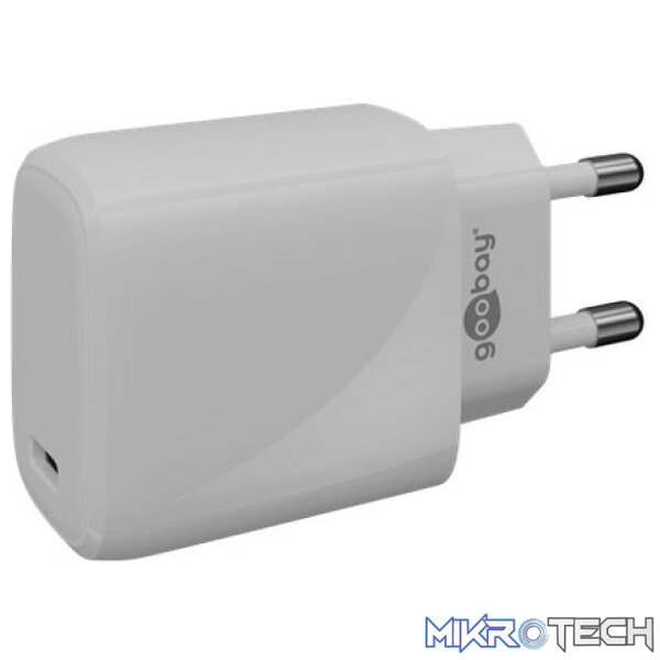 Goobay USB-C Power Delivery (PD) 20w Fast Charger - White - Image 5