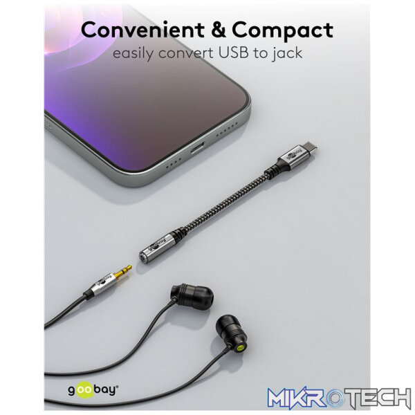 Goobay USB-C to Audio Jack 3.5mm Cable - Image 10