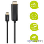 Goobay USB-C to HDMI Adapter 1.8m Cable (4k @ 60 Hz) - Black - Image 3