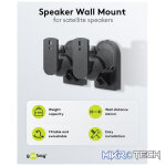 Goobay Universal Speaker Mount with Swivel and Tilt - Black - Image 2