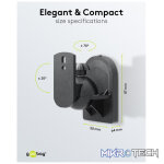 Goobay Universal Speaker Mount with Swivel and Tilt - Black - Image 3