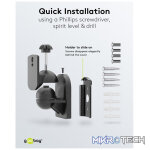 Goobay Universal Speaker Mount with Swivel and Tilt - Black - Image 4