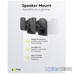 Goobay Universal Speaker Mount with Swivel and Tilt - Black - Image 5