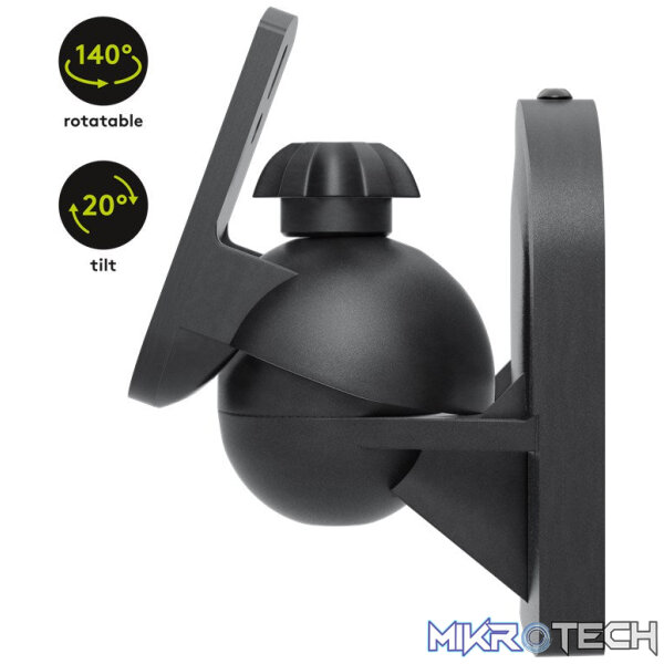 Goobay Universal Speaker Mount with Swivel and Tilt - Black - Image 9