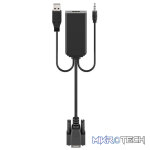 Goobay VGA to HDMI Converter with 3.5 mm Jack Audio - Image 2