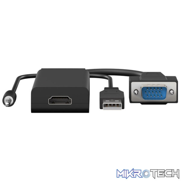 Goobay VGA to HDMI Converter with 3.5 mm Jack Audio - Image 3