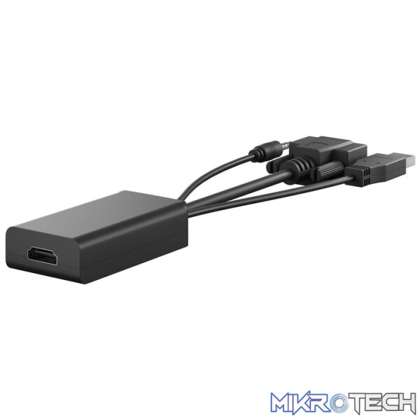 Goobay VGA to HDMI Converter with 3.5 mm Jack Audio - Image 4