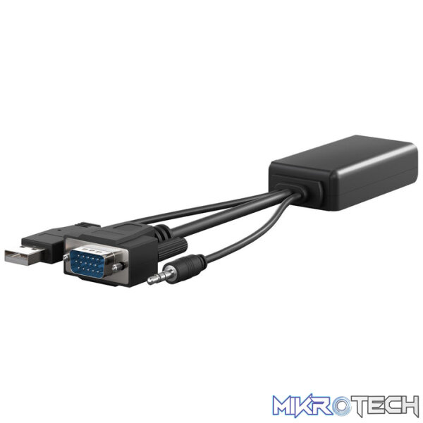 Goobay VGA to HDMI Converter with 3.5 mm Jack Audio - Image 5