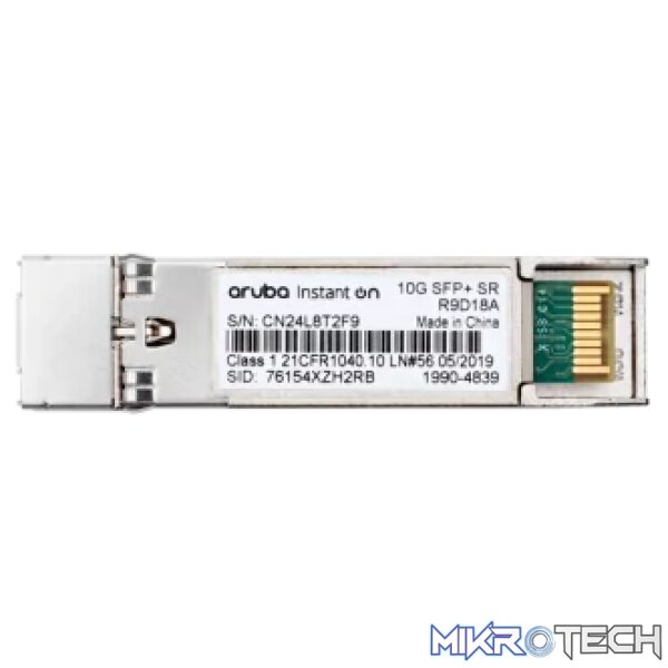 HPE Networking Instant On 10G SFP+ LC SR 300m MMF XCVR SFP Module HPE Networking Instant On 10G SFP+ LC SR 300m MMF XCVR SFP Module