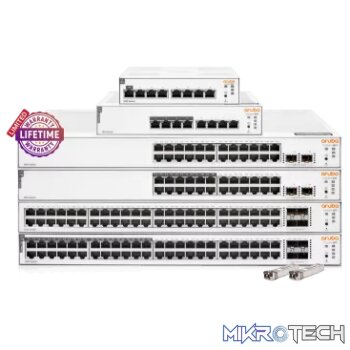 HPE Networking Instant On 1830 24 port Gb 12 port POE 195W Switch | ARU-IO-SW183024G-195W