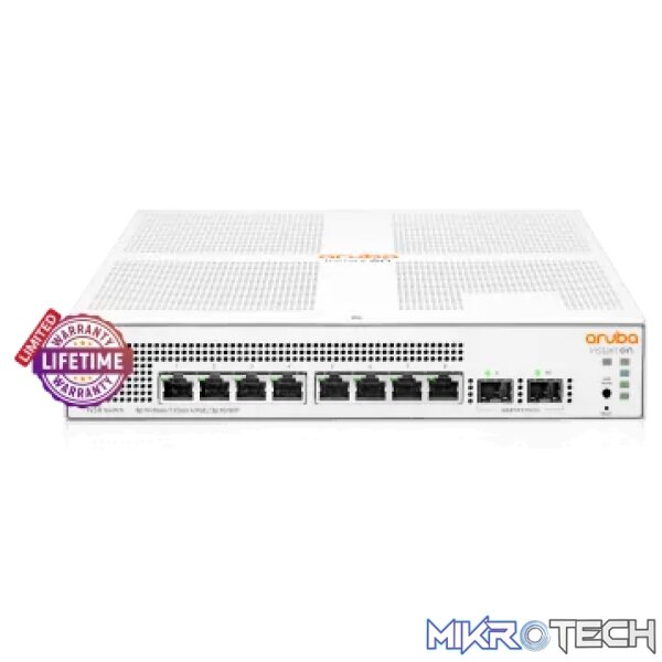 HPE Networking Instant On 1930 2SFP 8 Port 124W Switch | ARU-IO-SW19308G-124W HPE Networking Instant On 1930 2SFP 8 Port 124W Switch | ARU-IO-SW19308G-124W