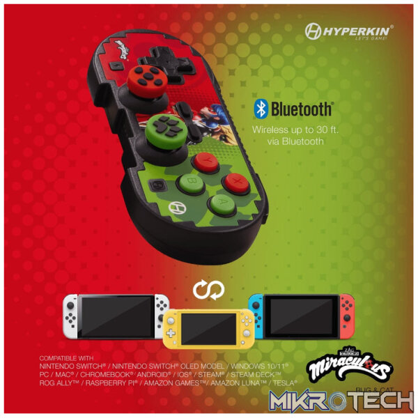 Hyperkin Official Miraculous Pixel Art Bluetooth Switch Controller - Image 10