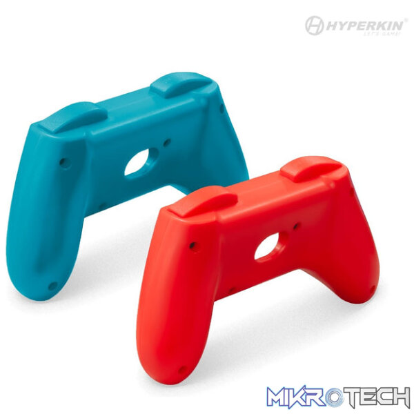 Hyperkin Pro Handle Attachment Set 2 Pack for Switch Joy-Con - Blue/Red - Image 3