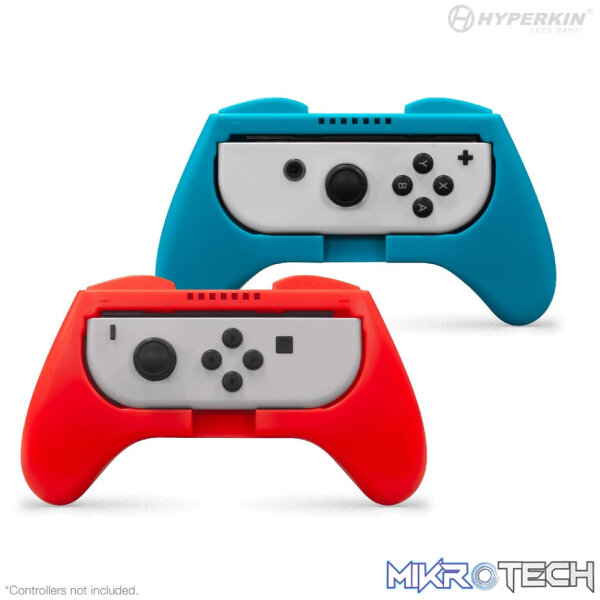 Hyperkin Pro Handle Attachment Set 2 Pack for Switch Joy-Con - Blue/Red Hyperkin Pro Handle Attachment Set 2 Pack for Switch Joy-Con - Blue/Red