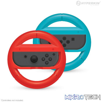 Hyperkin Racing Wheel Set 2 Pack For Joy-Con - Blue/Red