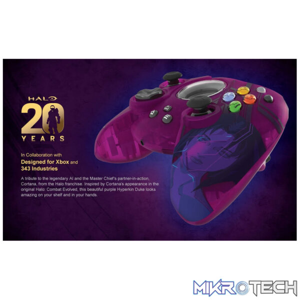 Hyperkin Xbox 20th Anniversary Limited Edition Duke Wired Xbox Controller - Cortana - Image 3