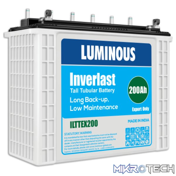 12V - 200Ah Tubular Battery