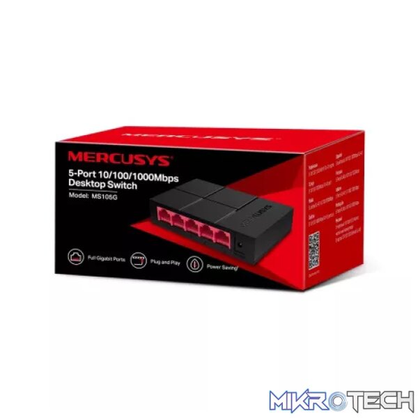 Mercusys 5-Port Gigabit Desktop Switch | MRC-MS105G - Image 4