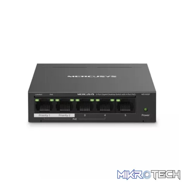 Mercusys 5-Port Gigabit PoE Desktop Switch | MRC-MS105GP - Image 3
